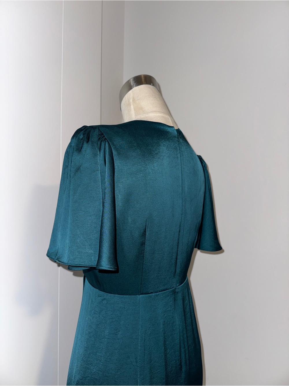 Ever New Deep Teal Wrap-Style Midi Dress - Picture 5 of 6